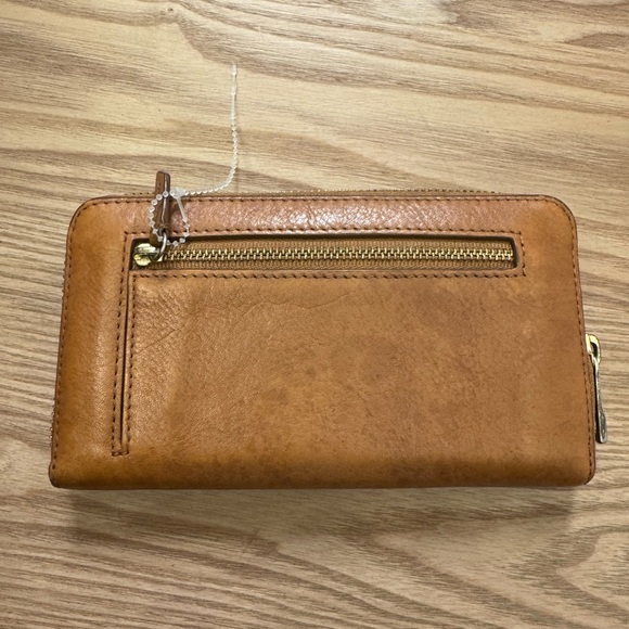Fossil Tan Leather Zip Wallet - Picture 2 of 9